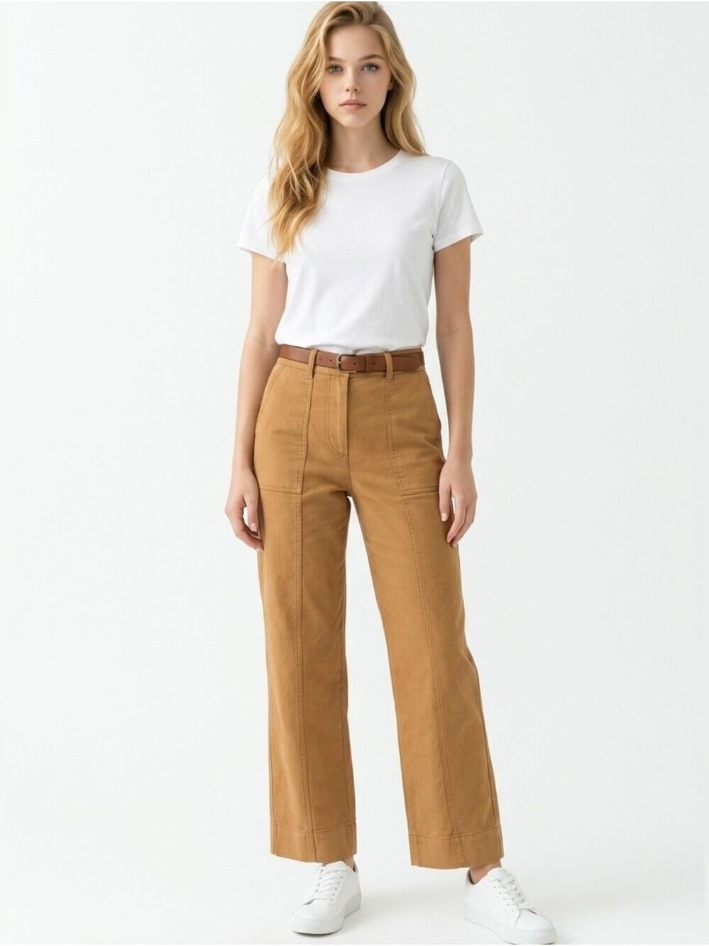 COS Tan Chinos Relaxed Fit Pants
